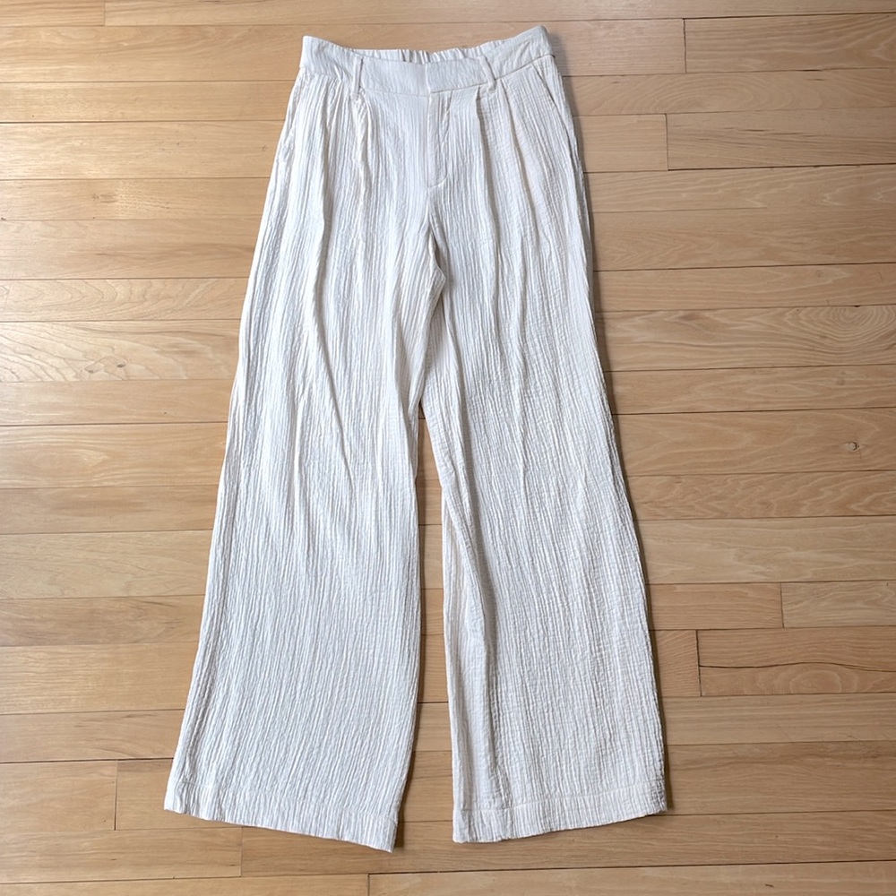 A New Day Gauze Wide Leg Pants Ivory